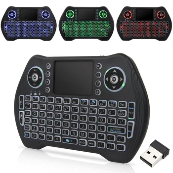 

MT10 wireless Keyboard I8 2.4GHz with Touchpad for Android TV Box PC Laptop3 colors Backlit Russian English French Spanish