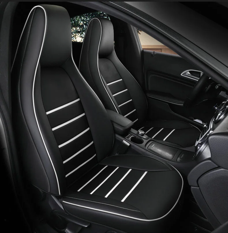 앞 가죽 카시트 커버, 메르세데스-벤츠 gla200 gla260 cla200 cla 220 cla260 A 180 A200 자동차 액세서리, 자동차 스타일링, 2 개