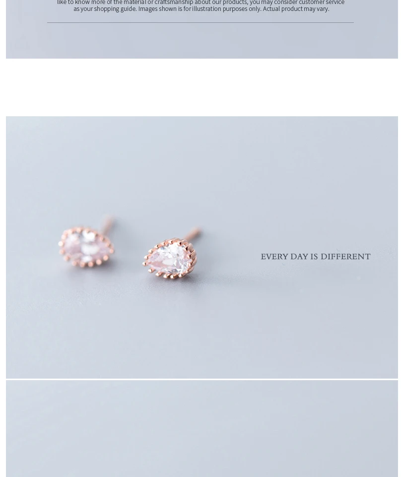 Hot Waterdrop Stud Earring For Women Cubic Zirconia Sterling Silver oorbellen Fashion Brincos pendientes Bijoux boucle d'oreille (4)