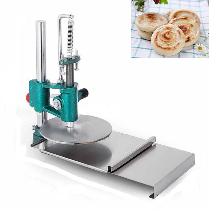 

Easy operate small size manual pizza dough press machine