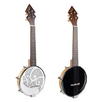 

Banjo Ukulele Concert with Bag Closed Solid with Beginner Kit Tuner