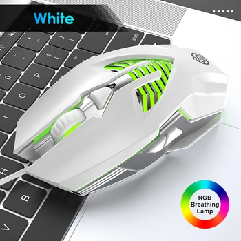 

USB Wired Mouse Office Caring Computer Supplies 3200 DPI Q1 Set Adjustable Mice for Laptop Desktop Office Gaming
