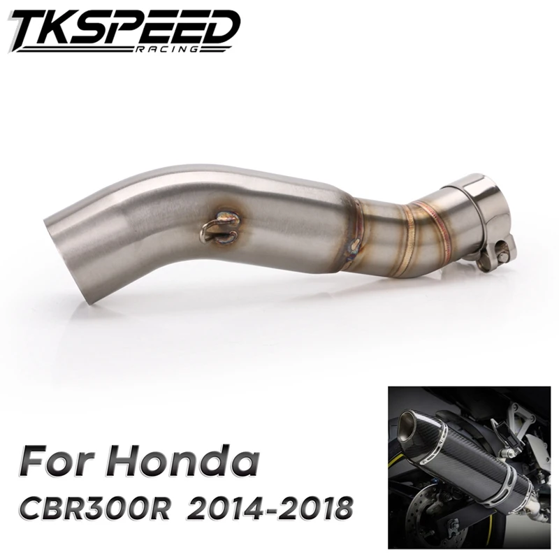Выхлопная система мотоцикла выхлопной контакт средней трубы разъем для HONDA CBR300R CBR300 CBR300F