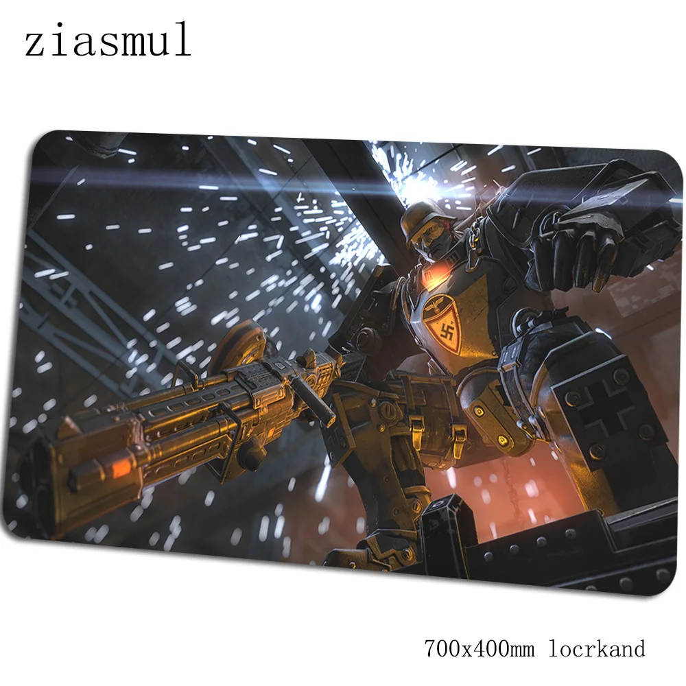 Wolfenstein 700x400x3 мм игровой коврик для мыши домашний геймерский коврик компьютерный стол padmouse клавиатура массовый узор подарки большие игровые коврики - Цвет: Size 700x400x3mm