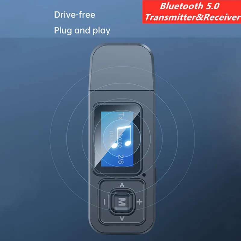 3 5 мм Bluetooth 0 аудио прием и передача два в одном адаптере ЖК беспроводной