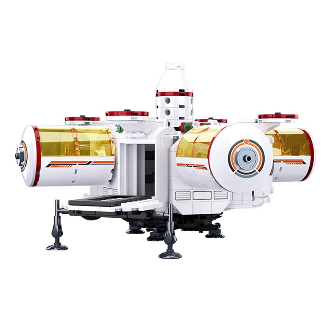 

642Pcs MOC Technology Series Space Base Bricks Small Particle DIY Building Blocks Stem Toy Kit