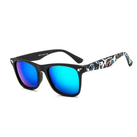 Новые крутые очки детские модные солнцезащитные очки с покрытием детские солнцезащитные очки - Цвет линз: C-04
