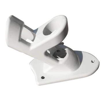 

2 Position Base Wall Mounted Different Angles Durable Aluminum Alloy Flagpole Bracket Adjustable Flag Holder Windsock Mount Mini