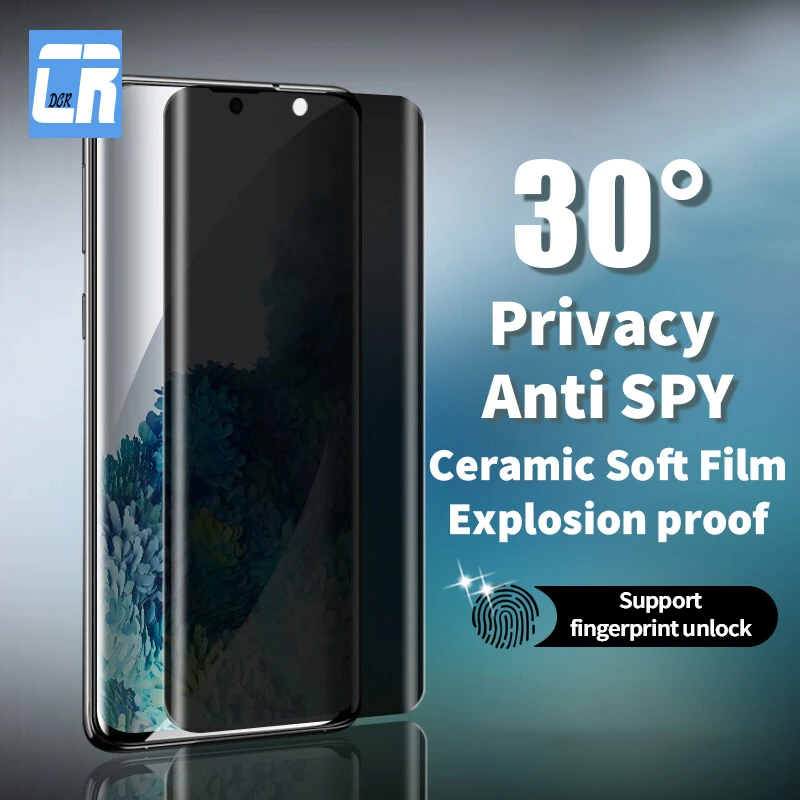 3d Privacy Ceramic Film For Samsung Galaxy S20 Ultra S10 Note 10 Plus