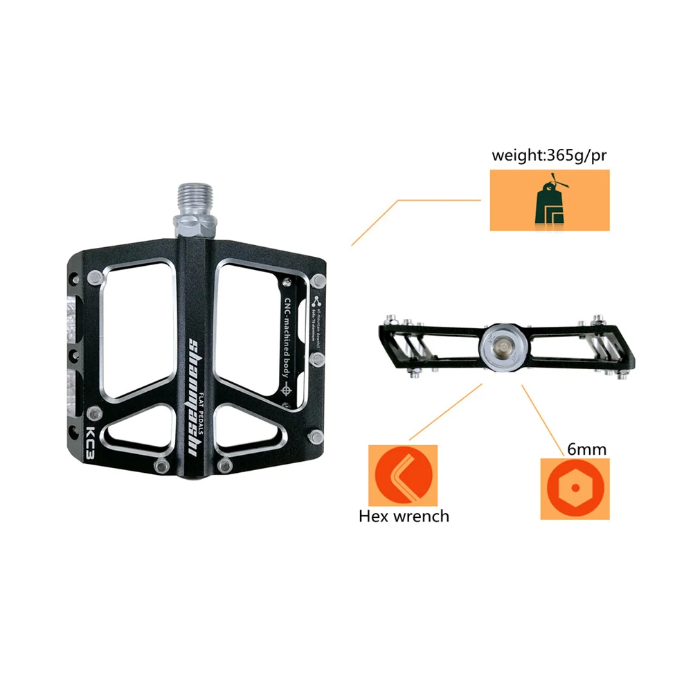 Nouveau VTT 4 Couleurs Plate-Forme Alliage Route велосипедные педали Ультралегкая педаль горного велосипеда Аксессуары для велосипеда