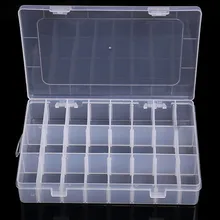 Şeffaf 10/15/24 ızgara saklama kutusu organizatör vaka Cajas Organizadora depolama plastik kutusu takı boncuk hap vidalı Organizador