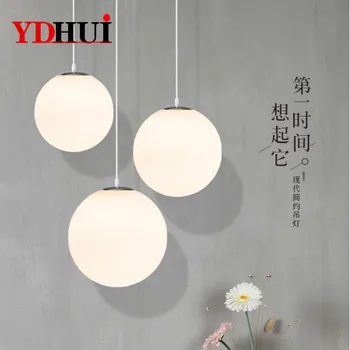

Simple single header shape glass ball pendant lamp new clothing store bar corridor of individual character dining-room bubble ba