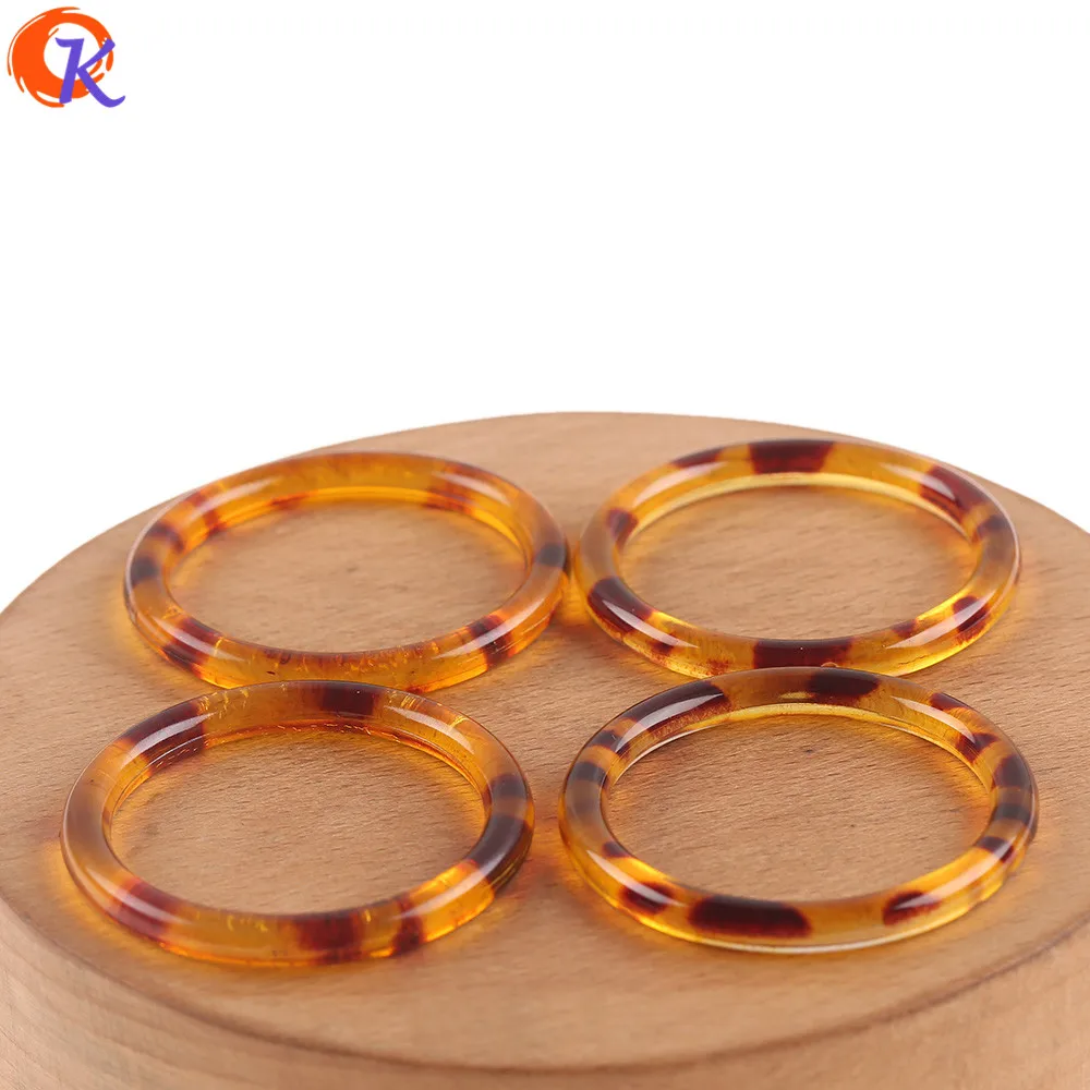 Cordial Design 37x37mm 100pcs Acrylic Bead/Hand Made/"AmberEffect" Bead/Round Shape/DIY Making/Beads Making/Jewelry Accessories