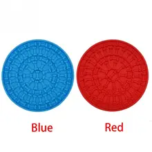 Легкая очистка Противоскользящий многофункциональный коврик для домашних животных для кормления мягкая присоска отвлекающий настенного типа домашний уход для купания круглый