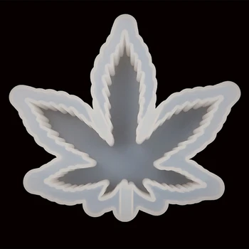 

Weed Silicone Cigar Ashtray Resin Mold Maple Leaf Debowler Ashtray Mold Crafts R2LE