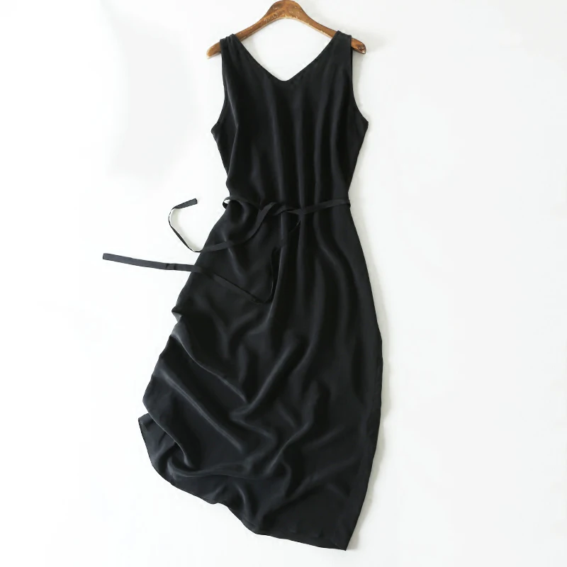 black sundress midi