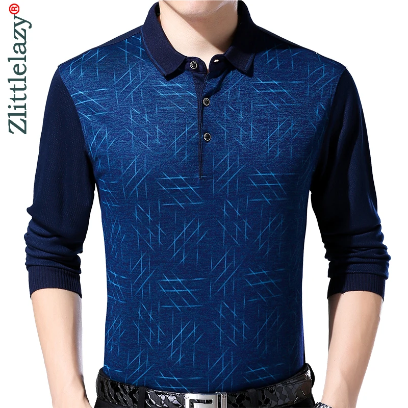 Брендовая Повседневная Роскошная зимняя плотная теплая рубашка поло для фитнеса, мужская рубашка из Джерси, мужские рубашки поло, модная одежда 02112