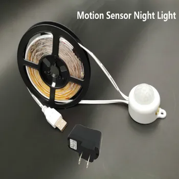 

Night Intelligent Sensor Lighting LED Belt Wireless PIR Motion Sensor Lamp Belt Cabinet Kitchen Bedside TV 12V Tape