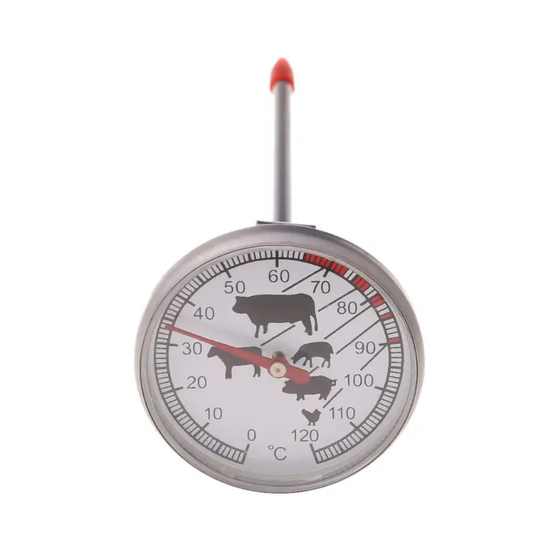 

Stainless Steel Instant Read Probe Thermometer BBQ Food Cooking Meat Gauge