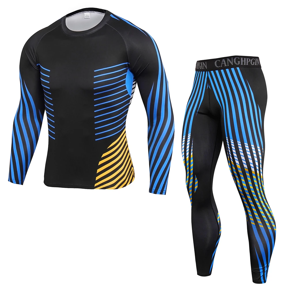 2021 winter high-quality new thermal underwear men's underwear suit compression sweat-absorbent quick-drying thermal underwear m compression men s sport suits quick dry boxing t shirts pants sets clothes joggers training gym fitness tracksuits mma rashguard