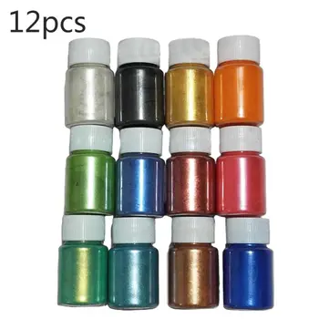 

1 Set Pearlescent Mica Powder Epoxy Resin Dye Pearl Pigment DIY Jewelry Crafts Soap Making Accessory