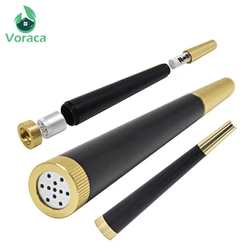 

Aluminum Alloy Portable Detachable Tobacco Pipes with Filter Core Conical Weed Herb Smoke Pipe Container Tube Smoking Tools Case