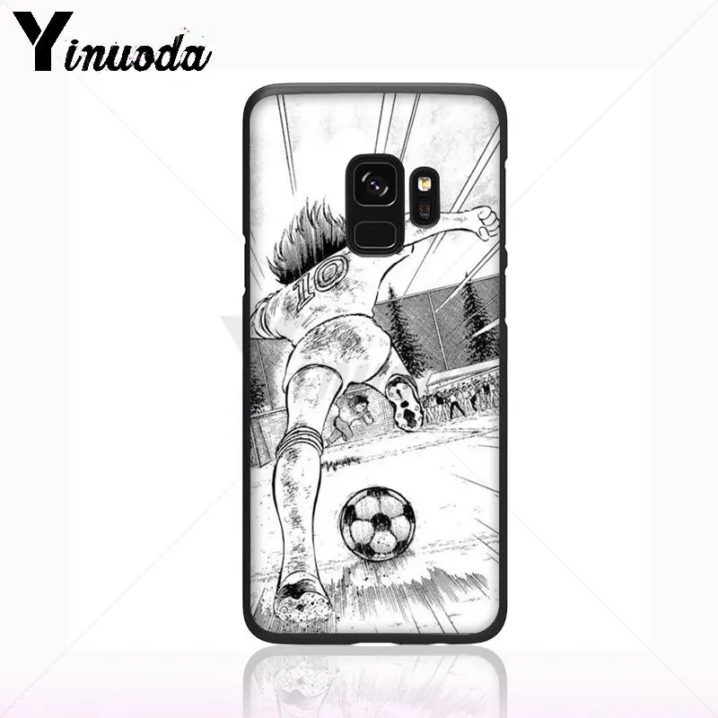 Anime Kapten Tsubasa Ozora Genzo Sepak Bola Lembut Ponsel Case untuk Samsung Galaxy S10plus S9 Plus S8plus S10E A50 A70 A10 Ponsel