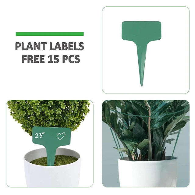 12 Csomag 15,7 Hüvelyk Félkerekes Kerti Növényi Tartó Gyűrű 15 Db Címkékkel, Fémkerti Határtartókkal - Image 5