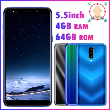 

Global Version K5 4GRAM 64GROM Android Smartphone Face ID 5.5" Mobile Phones 13MP Unlocked Celulars Quad Core MTK Android Phone