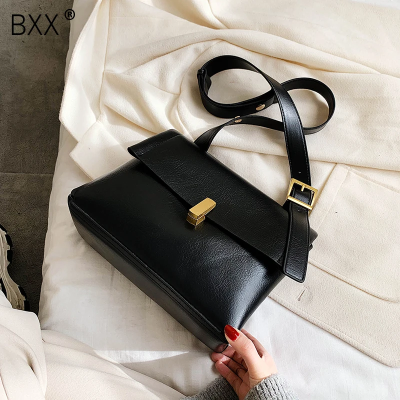

[BXX] Brand Designer PU Leather Crossbody Bags For Women 2020 Spring New Shoulder Messenger Bag Female Travel Handbags HK164