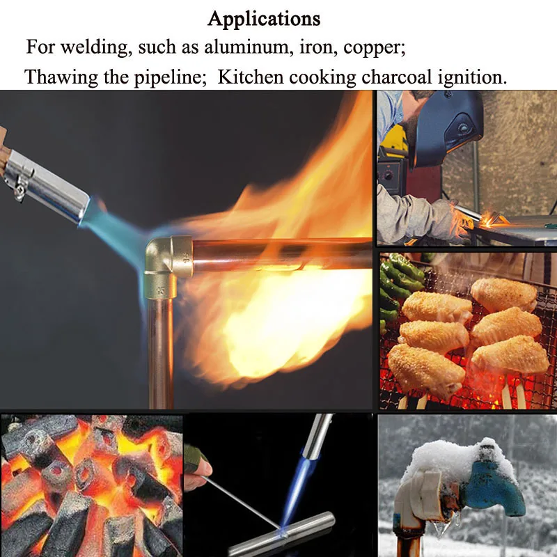 Liquefied Propane Gas Electronic Ignition Welding Gun Torch Machine Equipment with 2.5M Hose for Soldering Weld Cooking Heating