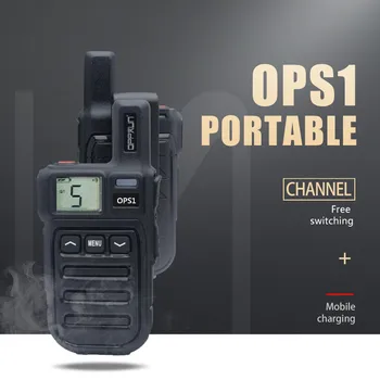 

OPPXUN MINI OPS1 two way radios usb Fast charger mini walkie-talkie headset UHF west Ham Radio station Radiostation CB radio