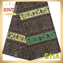 Ткань с золотым восковым принтом RONVITAL, африканская ткань с принтом, женское платье, сделай сам, восковая ткань в нигерийском стиле, хлопок, 6 ярдов/
