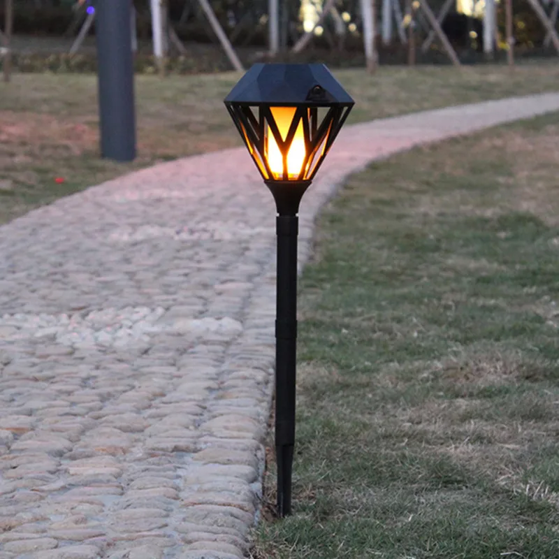 

Cross Border for Solar Flame Light Outdoor LED Waterproof fire ba deng Courtyard Villa hua yuan cha to Landscape Lamp