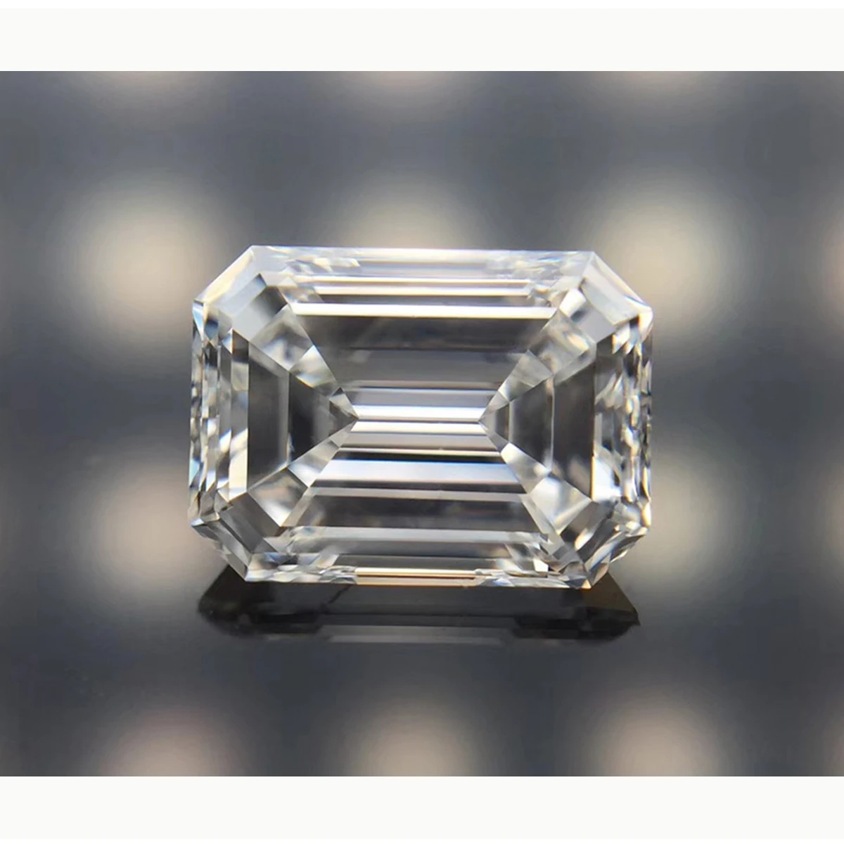 Emerald Cut Loose Diamond Moissanite Stones 4ct 8*10mm D Color VVS1 Gemstones Brilliant For Viennois Jewelry Pass Diamond Tester