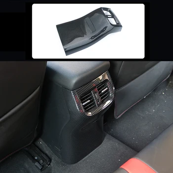 

For Kia Forte K3 2019 2020 Carbon Fiber ABS Interior Accessories Armrest Box Back Rear Air Oulet Vet Cover Trim 1PCS