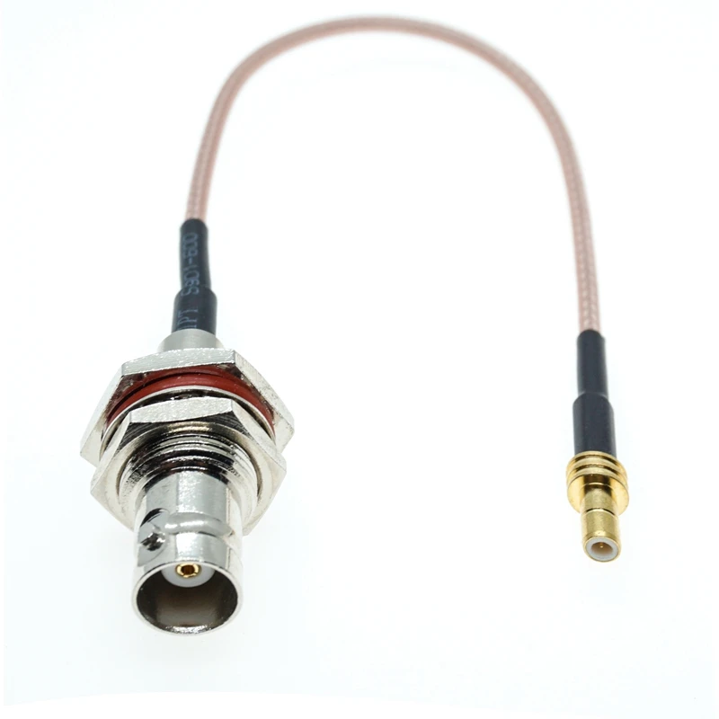 

RG316 BNC FEMALE BIG BULKHEAD to SMB MALE Connector RF Cable