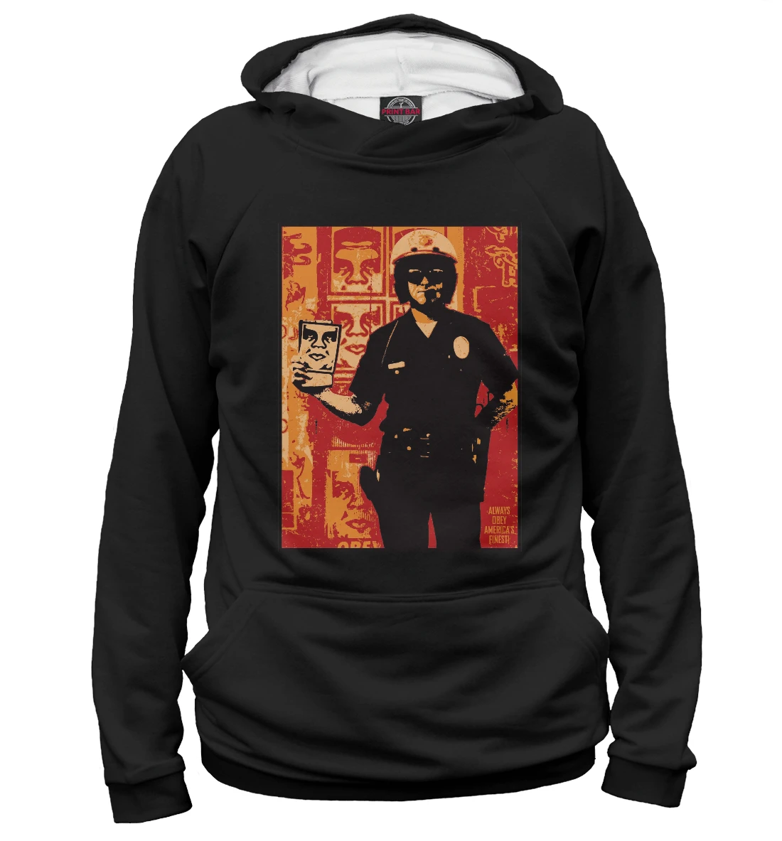 Худи толстовка OBEY Police (Хипстер) | Мужская одежда