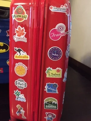 Лучшие модные чемоданы аксессуары для чемоданов декоративные знаки популярные