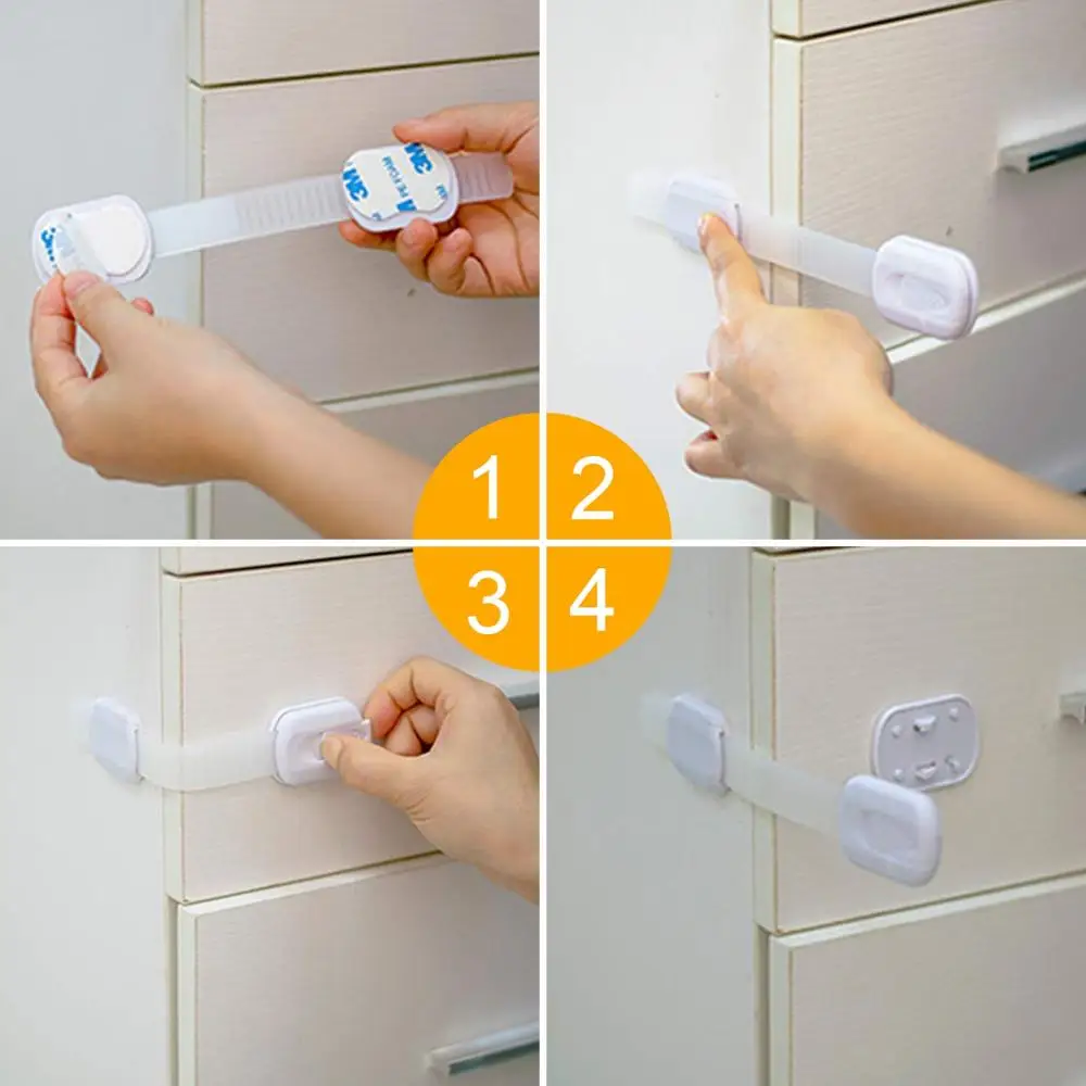 Child Safety Strap Locks 12 Pack Child Safety Locks Baby Proofing Drawers  Locks Child Locks for Drawers, Cabinets, Dishwasher, No Tools or Drilling