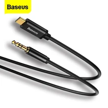 Baseus Typ-C Audio Kabel Für Samsung S8 Nexus 6P/5X Männlichen USB Typ C Zu Männlichen 3,5mm Jack Kopfhörer Lautsprecher Audio Kabel Adapter