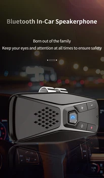 

Sun Visor Bluetooth Hands-Free Car Kit Version 5.0 Bluetooth Hands-Free Phone Call Bluetooth Receiver Music Playback