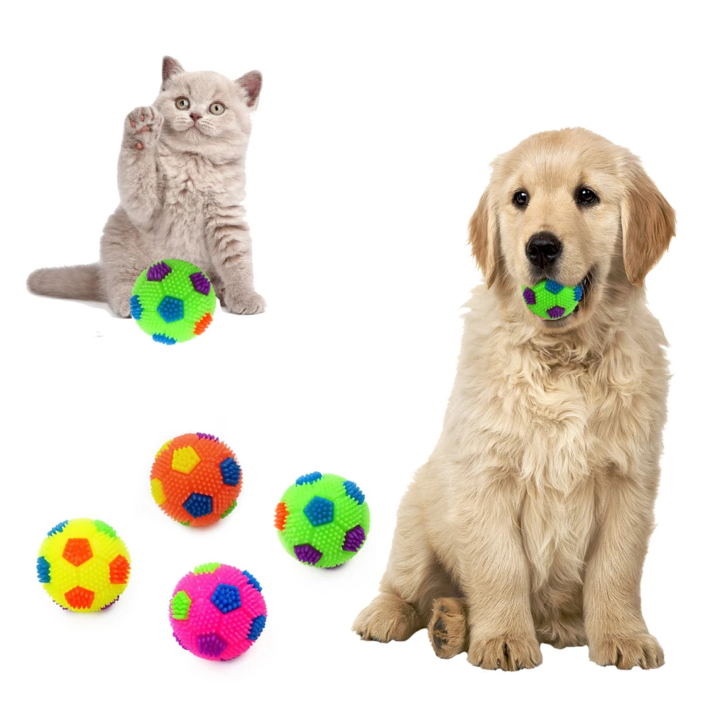 Luminous Bouncing Ball Pet Dog Puppy Led Ball Light Up Flashing Play