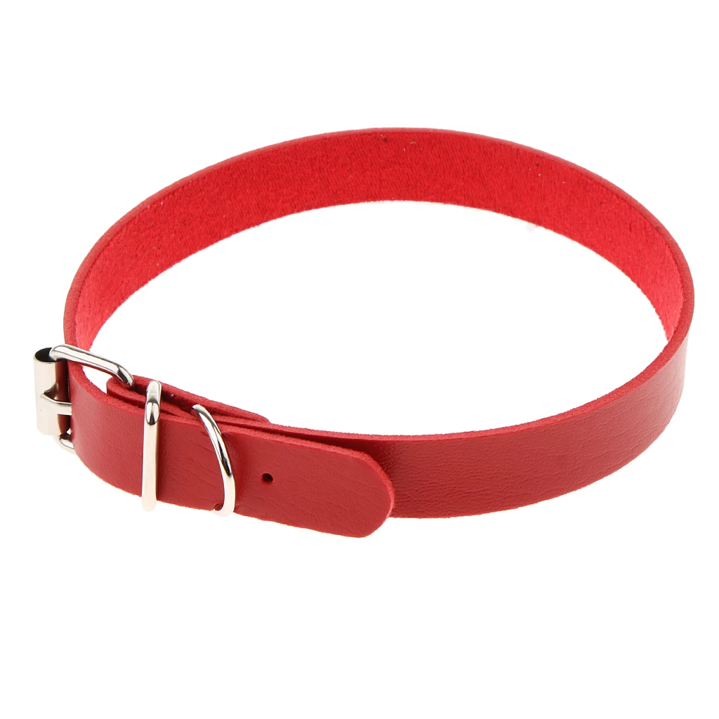 Fashionable Chic Punk Women Lady PU Leather Buckle Belt Choker Chain Charm Collar Necklace Bracelet