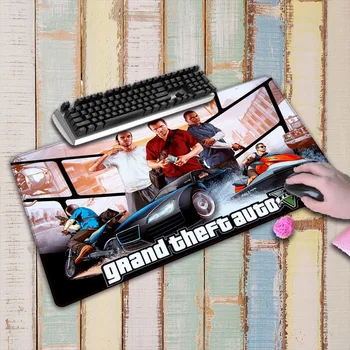 

GTA V gamer play mats Mousepad Large Gaming Mouse Pad Anti-slip Perfect Locking PC Computer desk mat For CSGO DOTA LOL