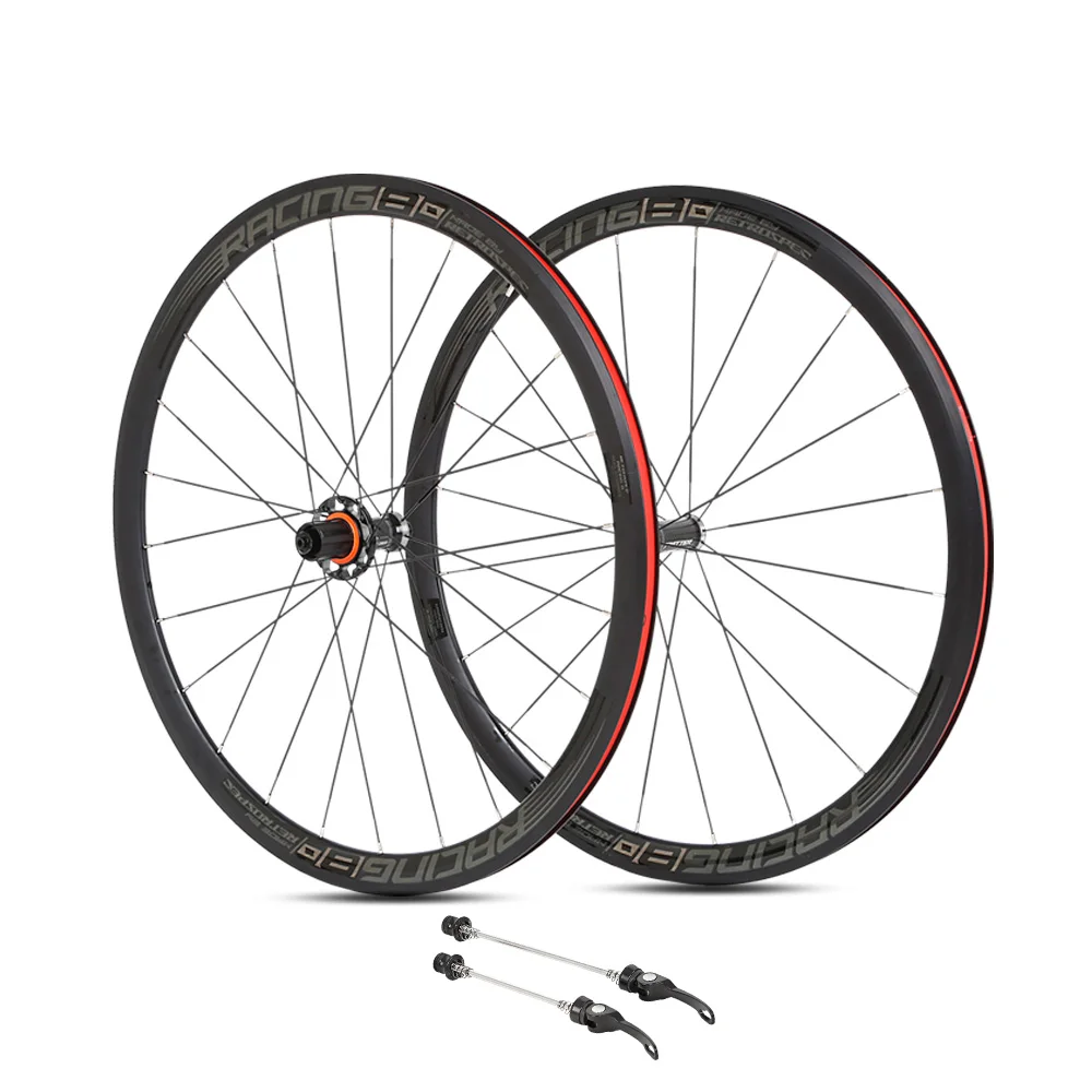 TW 700C Carbon Fiber Hub Road Bike Wheelset Aluminum Alloy 36mm Rim Four Sealed Bearing V Brake F20 R24 12Speed Cassette Wheels