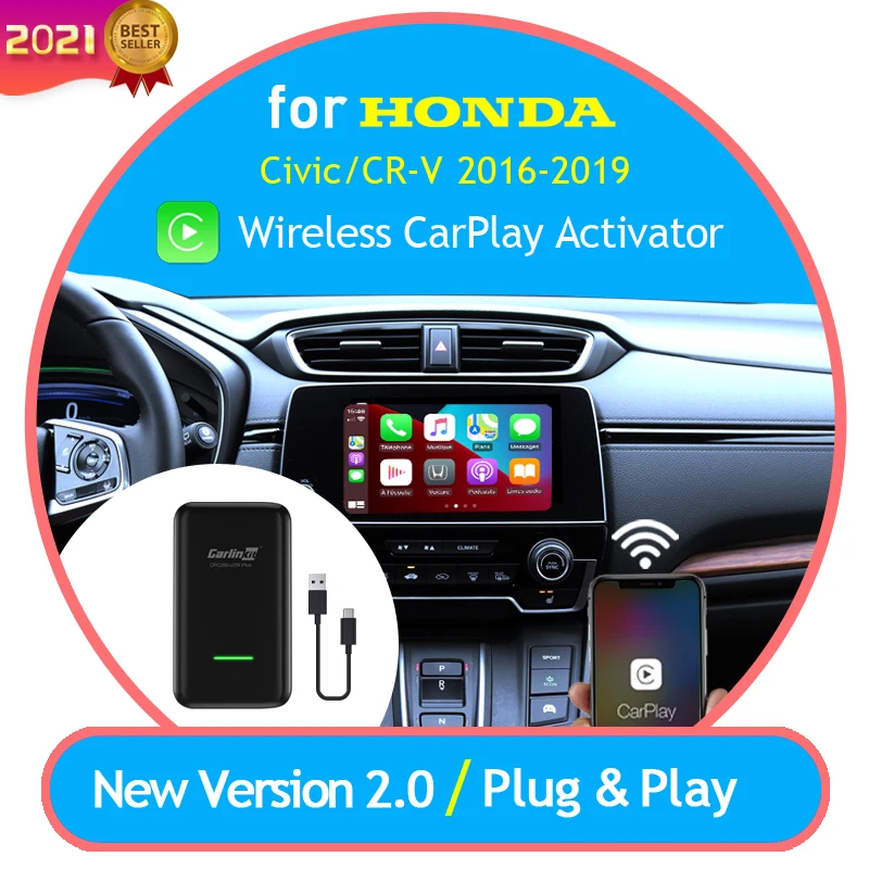 Carlinkit CarPlay2air беспроводной адаптер CarPlay для Honda низкая конфигурация OEM проводной