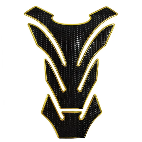Gold Black Наклейка на мотоцикл наклейка газовый топливный бак накладка протектор наклейки для KTM Suzuki Yamaha Honda Kawasaki Z650 Z750 Z900 YZF CB Универсальный - Цвет: Gold Black