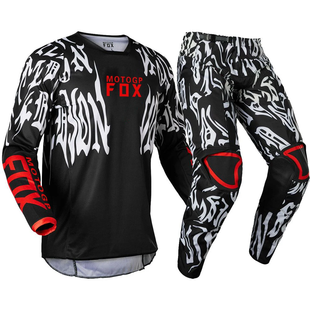 2022 Motogpfox FLEXAIR MIRER 180/360 202FLEXAIR черный/YPants Racing MX MTB BMX комплекты для горного велосипеда