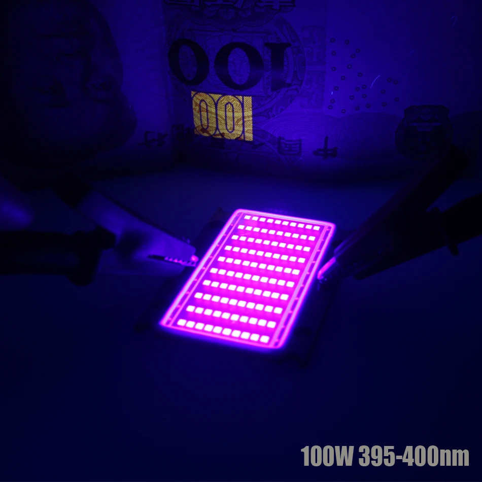 100 Вт УФ 420nm 395nm 380nm 365nm фиолетовый светодиодный медный PCB 3500mA 30-36V ультрафиолетовый для УФ-лампы планшетный принтер, УФ-клей сушка свет